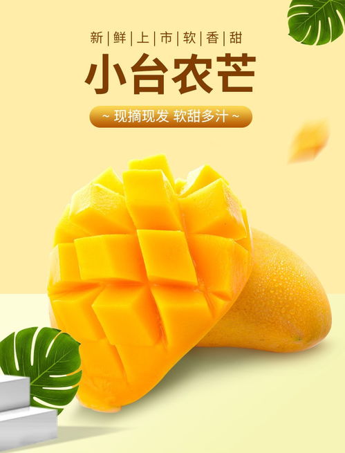 盛夏甜心 海南臺農芒果5斤裝，當季鮮甜順豐直達